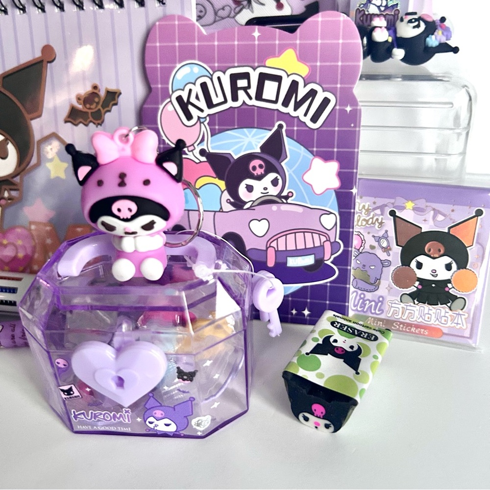 💜(KUR316) Kuromi Adorable 12-Piece Mini Fun Bundle! - Picture 6 of 8